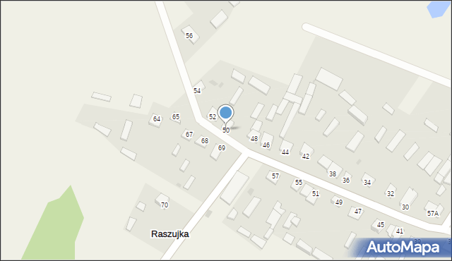 Raszujka, Raszujka, 50, mapa Raszujka