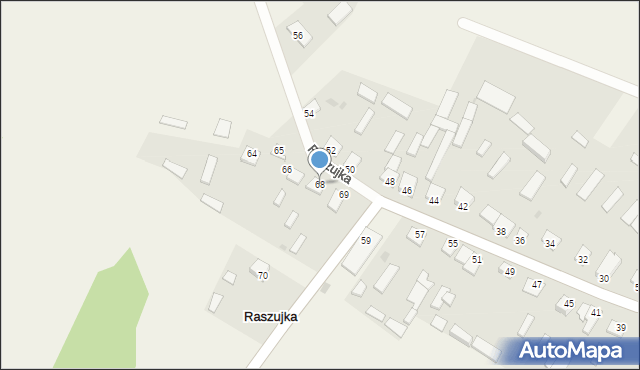 Raszujka, Raszujka, 68, mapa Raszujka