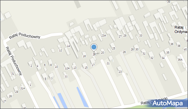 Rataj Ordynacki, Rataj Ordynacki, 18, mapa Rataj Ordynacki