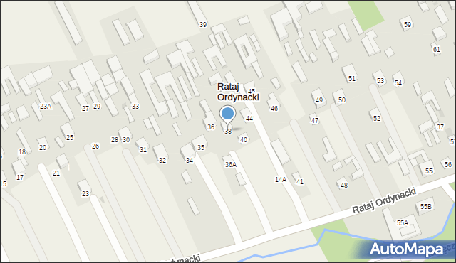 Rataj Ordynacki, Rataj Ordynacki, 38, mapa Rataj Ordynacki