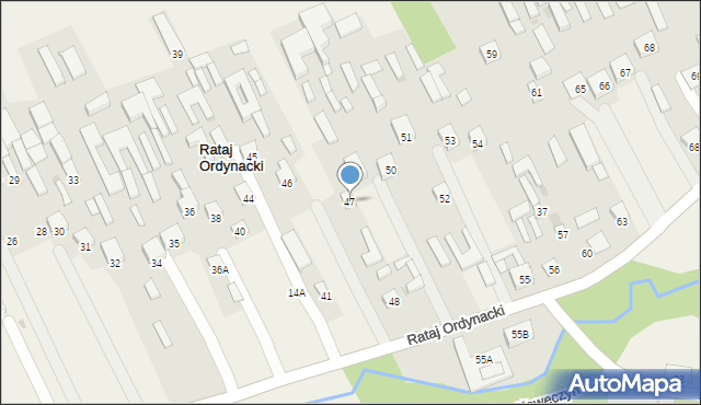Rataj Ordynacki, Rataj Ordynacki, 47, mapa Rataj Ordynacki