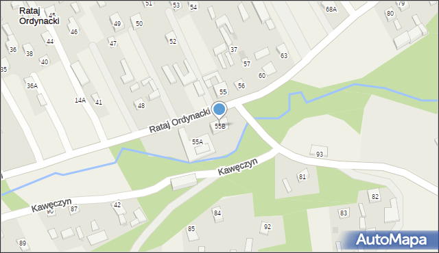 Rataj Ordynacki, Rataj Ordynacki, 55B, mapa Rataj Ordynacki
