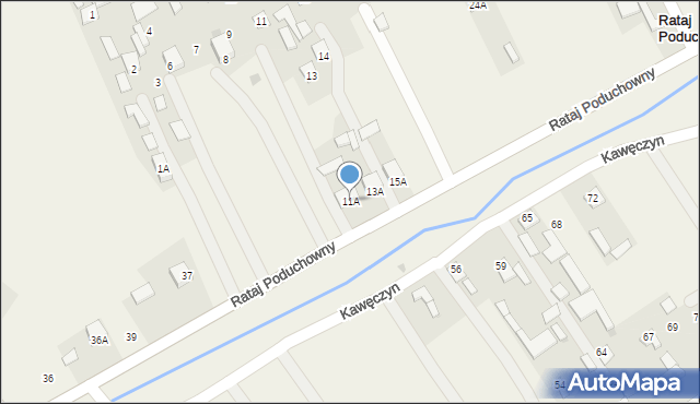 Rataj Poduchowny, Rataj Poduchowny, 11A, mapa Rataj Poduchowny