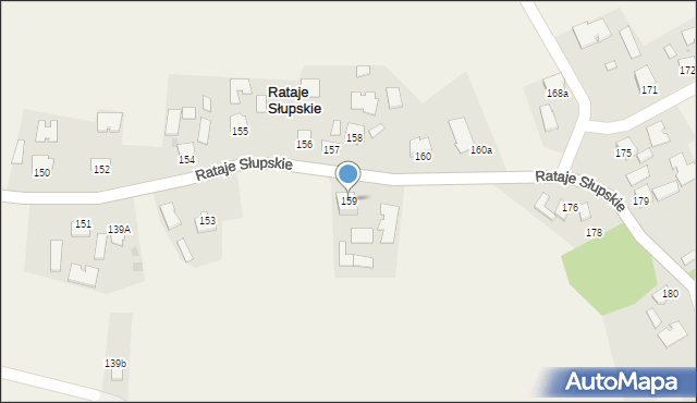 Rataje Słupskie, Rataje Słupskie, 159, mapa Rataje Słupskie