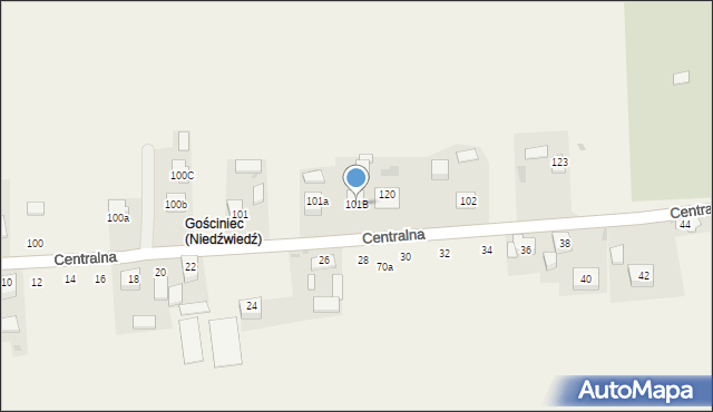 Ratajów, Ratajów, 101B, mapa Ratajów