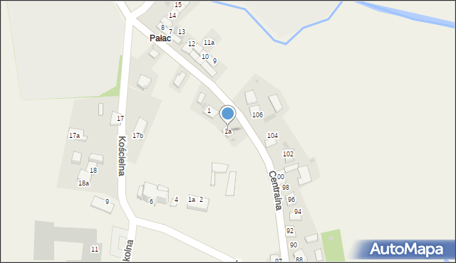 Ratajów, Ratajów, 1a, mapa Ratajów