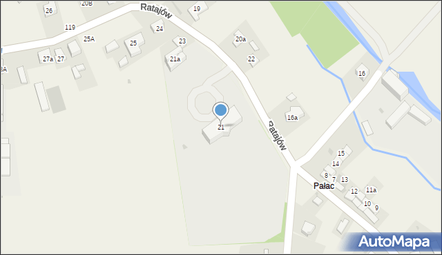 Ratajów, Ratajów, 21, mapa Ratajów