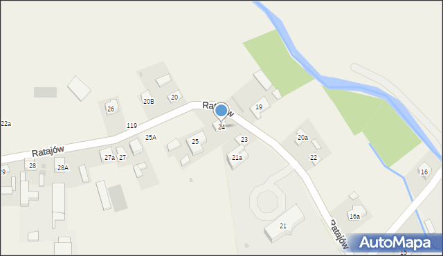 Ratajów, Ratajów, 24, mapa Ratajów