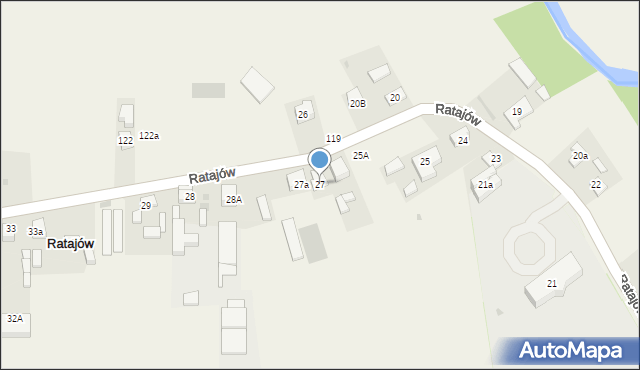 Ratajów, Ratajów, 27, mapa Ratajów