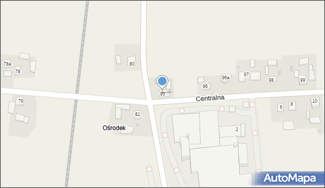 Ratajów, Ratajów, 95, mapa Ratajów