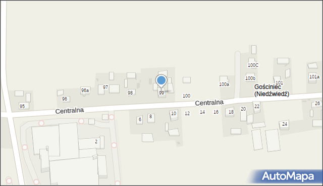 Ratajów, Ratajów, 99, mapa Ratajów