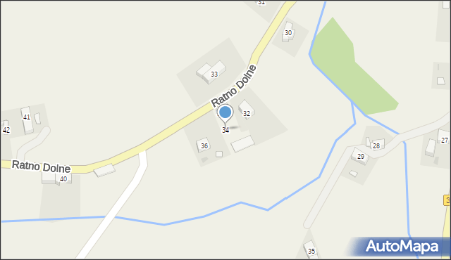 Ratno Dolne, Ratno Dolne, 34, mapa Ratno Dolne