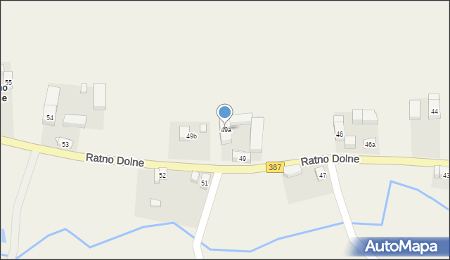 Ratno Dolne, Ratno Dolne, 49a, mapa Ratno Dolne