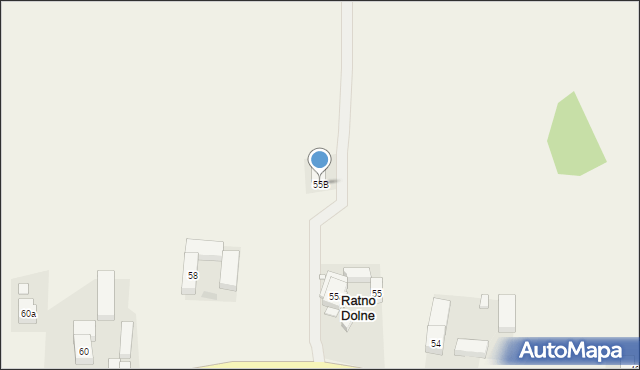 Ratno Dolne, Ratno Dolne, 55B, mapa Ratno Dolne