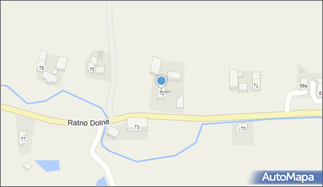 Ratno Dolne, Ratno Dolne, 72, mapa Ratno Dolne