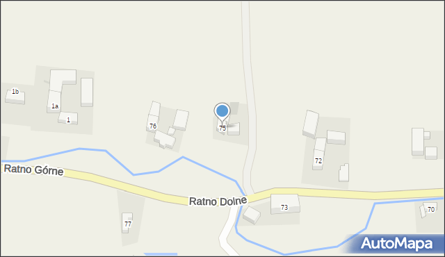 Ratno Dolne, Ratno Dolne, 75, mapa Ratno Dolne