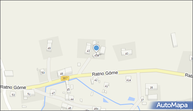 Ratno Górne, Ratno Górne, 43a, mapa Ratno Górne