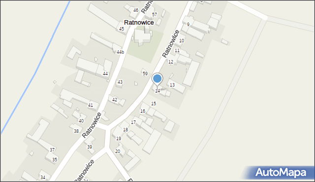 Ratnowice, Ratnowice, 14, mapa Ratnowice