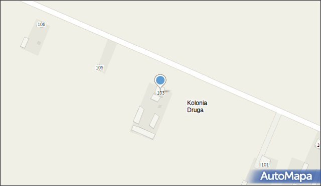 Ratoszyn Drugi, Ratoszyn Drugi, 103, mapa Ratoszyn Drugi