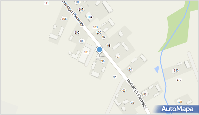 Ratoszyn Pierwszy, Ratoszyn Pierwszy, 96a, mapa Ratoszyn Pierwszy
