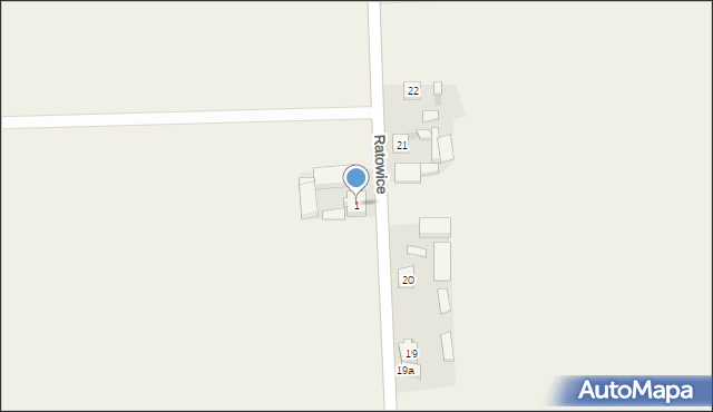 Ratowice, Ratowice, 1, mapa Ratowice