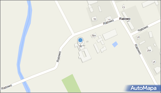 Ratowo, Ratowo, 58, mapa Ratowo