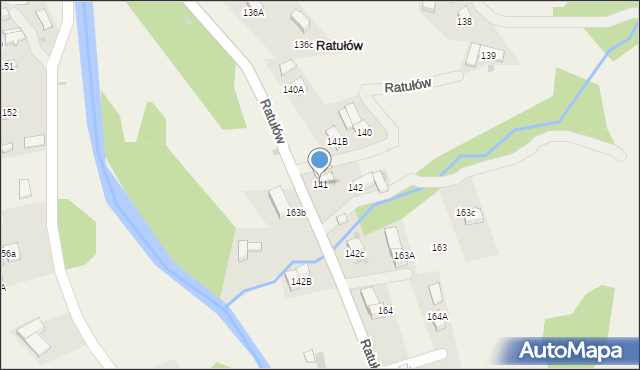 Ratułów, Ratułów, 141, mapa Ratułów