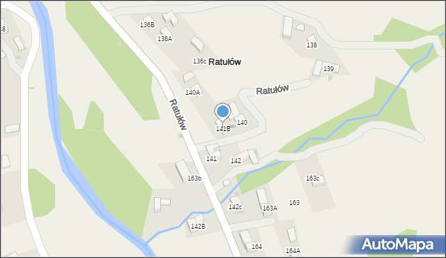 Ratułów, Ratułów, 141B, mapa Ratułów