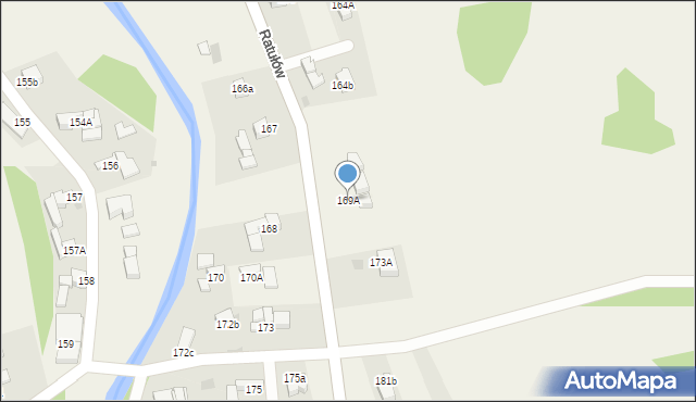 Ratułów, Ratułów, 169B, mapa Ratułów