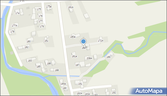 Ratułów, Ratułów, 184, mapa Ratułów