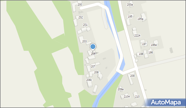Ratułów, Ratułów, 205, mapa Ratułów