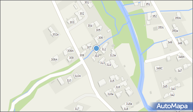 Ratułów, Ratułów, 311, mapa Ratułów