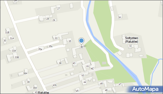 Ratułów, Ratułów, 36, mapa Ratułów