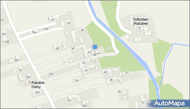 Ratułów, Ratułów, 42, mapa Ratułów