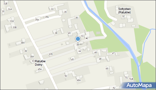 Ratułów, Ratułów, 43, mapa Ratułów