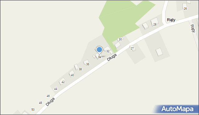 Rąty, Rąty, 30a, mapa Rąty