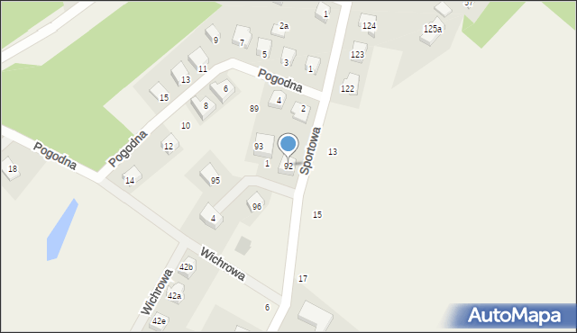 Rąty, Rąty, 92, mapa Rąty