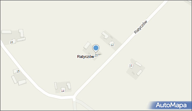 Ratyczów, Ratyczów, 13, mapa Ratyczów