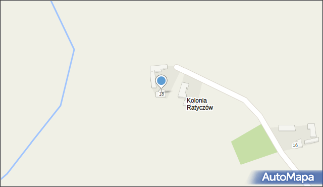 Ratyczów, Ratyczów, 18, mapa Ratyczów