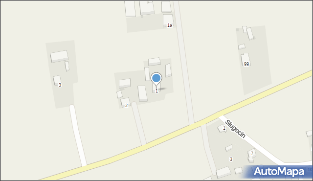 Ratyń, Ratyń, 1, mapa Ratyń