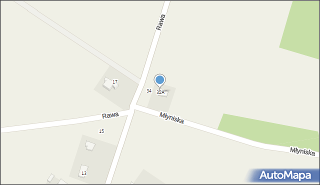 Rawa, Rawa, 32A, mapa Rawa