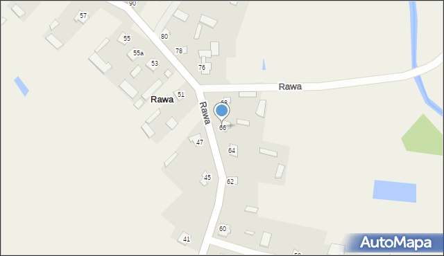 Rawa, Rawa, 66, mapa Rawa