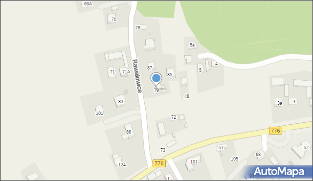 Rawałowice, Rawałowice, 79, mapa Rawałowice