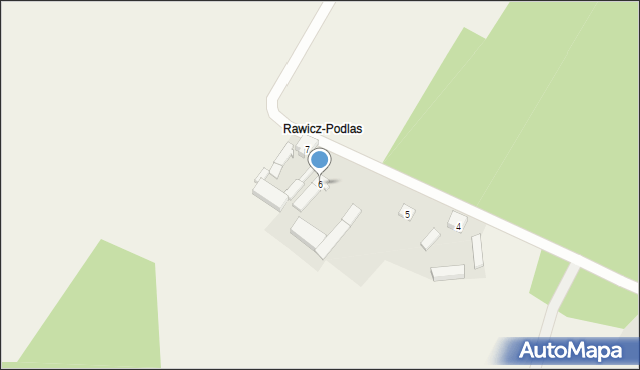 Rawicz, Rawicz-Podlas, 6, mapa Rawicz