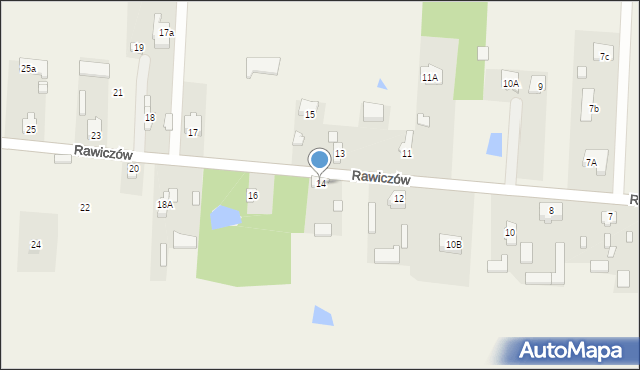 Rawiczów, Rawiczów, 14, mapa Rawiczów