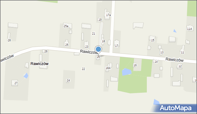 Rawiczów, Rawiczów, 20, mapa Rawiczów