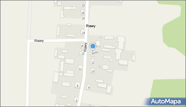 Rawy, Rawy, 14, mapa Rawy