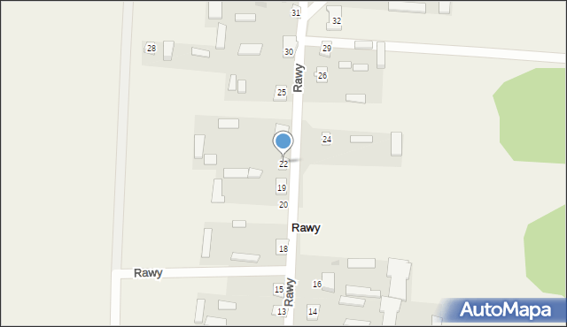 Rawy, Rawy, 22, mapa Rawy