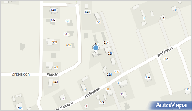 Raźniewo, Raźniewo, 22g, mapa Raźniewo