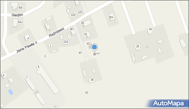 Raźniewo, Raźniewo, 45, mapa Raźniewo